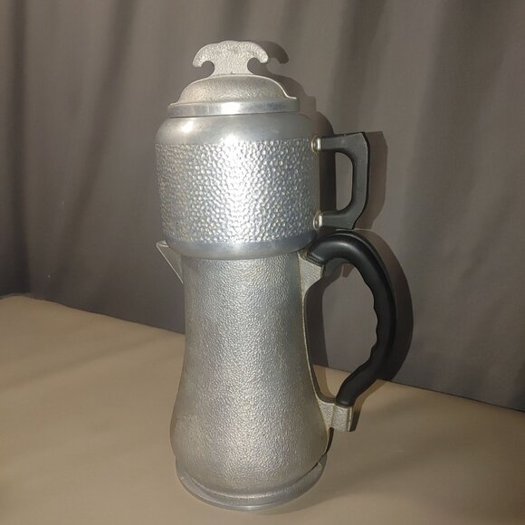 Guardian Service Aluminum Percolator Coffee Maker Vintage Black  Handle Hammered - Picture 1 of 13